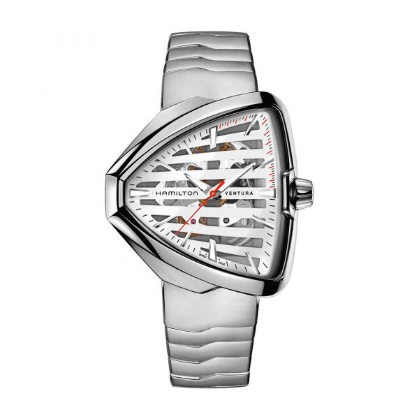 Hamilton Ventura Black Dial Leather Strap Watch
